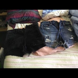 Bundle hollister short short high rise